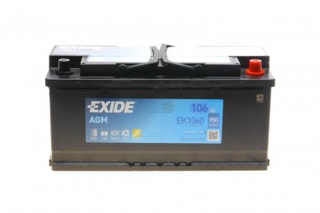 Акумулятор EXIDE EK1060 (фото 1)