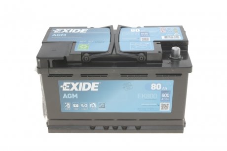 Аккумуляторная батарея EXIDE EK800 (фото 1)