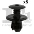 Кліпса кріплення обшивки (к-кт 5 шт) VW Golf VI/VPassat B5/B6/B7/T4/T5/T6 97- FA1 11-30008.5 (фото 1)