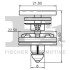 Кліпса кріплення обшивки дверей (к-кт 10 шт) Audi A4/A5/Q5/Q7/VW Caddy FA1 11-40022.10 (фото 2)