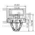 Кліпса кріплення обшивки дверей (к-кт 5 шт) Skoda Octavia/Fabia/VW Crafter 04- FA1 11-40040.5 (фото 2)