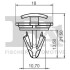 Кліпса кріплення молдинга VW Polo/Skoda Kodiaq 09- FA1 11-40078.5 (фото 2)