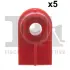 Кліпса кріплення (к-кт 5шт) Opel Astra H/J/Corsa D/E/Insignia A/B/Vectra C 02- FA1 12-60002.5 (1404969, 24449408) (фото 5)