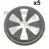 Кліпса кріплення (к-кт 5 шт) Ford Focus 98-04 FA1 13-40025.5 (1075307, 1462015, 4697528) (фото 1)