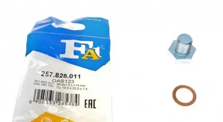 Болт піддону з шестигранною головкою FA1 257.828.011