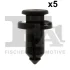 Кліпса кріплення обшивки (к-кт 5шт) Nissan Pathfinder/Qashqai/X-Trail 05- FA1 72-30003.5 (0155309241, 57728AC090) (фото 1)