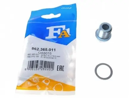 Болт піддону з шестигранною головкою FA1 862.365.011