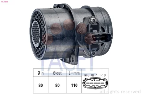 Датчик масової витрати повітря FACET 10.1266