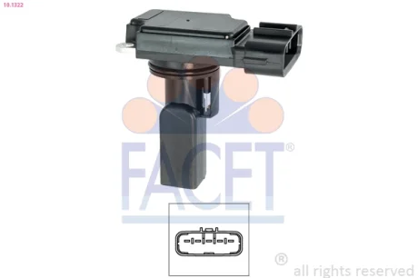 Датчик масової витрати повітря FACET 10.1322