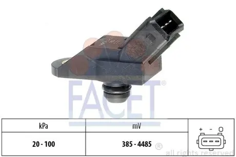 Датчик давления воздуха FACET 10.3010