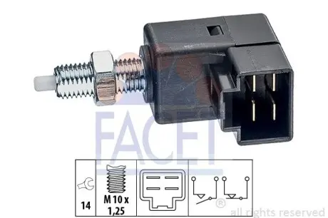 Включатель стоп-сигналов FACET 7.1294