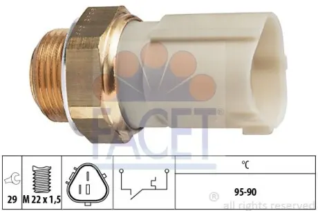 Датчик включения вентилятора A3/Leon/Octavia/Golf IV 96- FACET 7.5262