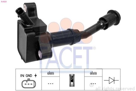 Котушка системи запалювання FACET 9.6523