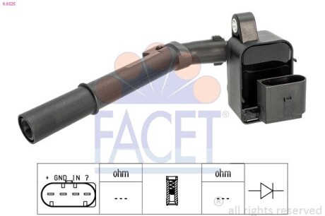 Котушка системи запалювання FACET 9.6525