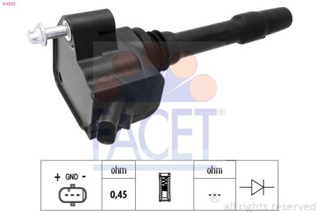 Катушка зажигания FACET 9.6532