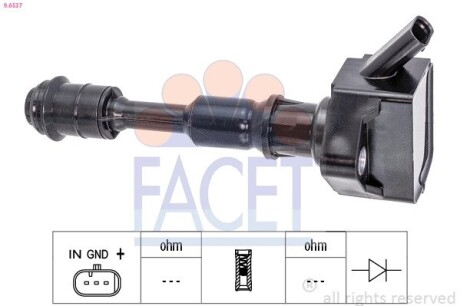 Котушка системи запалювання FACET 9.6537