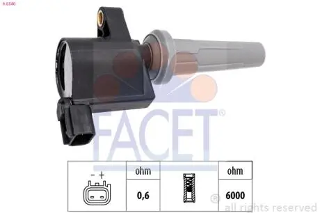 Котушка системи запалювання FACET 9.6540