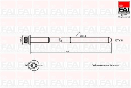 FAI CITROEN К-кт болтов C1,Toyota Aygo,Yaris,Peugeot 107 05- FAI AutoParts B2120