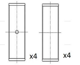 Вкладиші шатунні +0.25 Fiat Doblo 1.3D/1.3JTD 16V 04-/Combo 1.3CDTI 05- FAI AutoParts BB2022-025