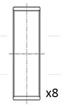 Вкладиші шатуннi 0.25 Ford Tranzit 2.0DTI / 2.4DTI 00- FAI AutoParts BB2025-025