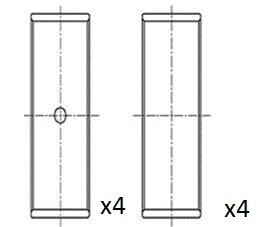 FAI VW Вкладиші шатунні CADDY III Мінівен (2KB, 2KJ, 2CB, 2CJ) 1.6 04-, AUDI A3 (8L1) 1.6 00-, SKODA OCTAVIA I (1U2) 1.6 00- FAI AutoParts BB2042-STD