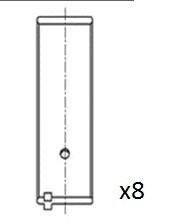 Вкладиши шатунні 0.25 Opel 1,6B -LZ/NZ/SV/SE 87- FAI AutoParts BB2079-025