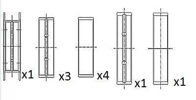 Вкладиші корінні (+0.50) Ford Tranzit 2.0DTI /2.4DTI 02- FAI AutoParts BM1020-050