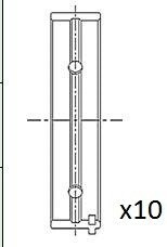 Вкладиші корінні (0.10) Fiat Palio/Punto 1.2 03- FAI AutoParts BM1052-010