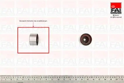 54x10x29 Ролик паска приводного Alfa R/Fiat/Lancia 2.0 20V, FAI AutoParts T9380