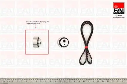 FAI К-т ГРМ (рем. + ролик) Citroen Ax, Saxo, Berlingo 1.1 FAI AutoParts TBK08