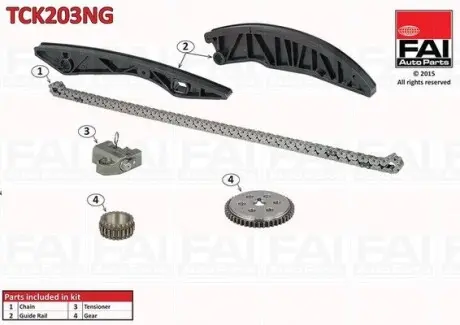 Комплект цепи ГРМ FAI AutoParts TCK203NG