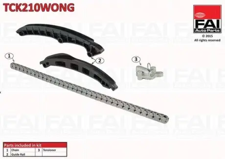 Комплект цепи ГРМ FAI AutoParts TCK210WONG