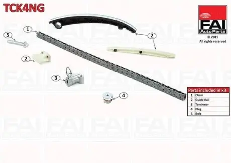 Комплект цепи ГРМ FAI AutoParts TCK4NG