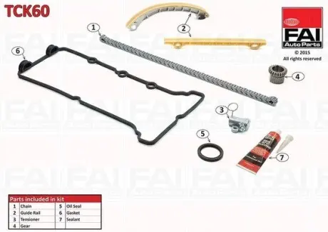 Комплект цепи ГРМ FAI AutoParts TCK60