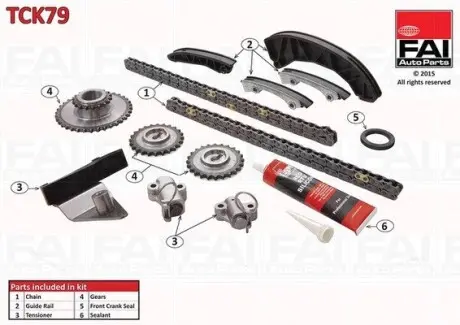 Комплект цепи ГРМ FAI AutoParts TCK79