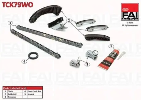 Комплект цепи ГРМ FAI AutoParts TCK79WO