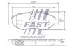 Колодки тормозные дисковые передние MERCEDES SPRINTER 906 06-18, VW CRAFTER 06-16 FAST FT29019 (фото 2)