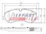 Колодки тормозные дисковые передние FORD TRANSIT 14-н.в. FAST FT29549 (фото 1)