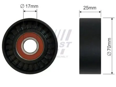 Ролик генератора натяжной без механизма 3.0mjet ft fiat ducato 06-14,ducato 14-,iveco daily e3 00-05 FAST FT44551