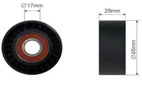 Ролик генератора натяжной без механизма 1.9jtd ft fiat doblo 00-09 FAST FT44554