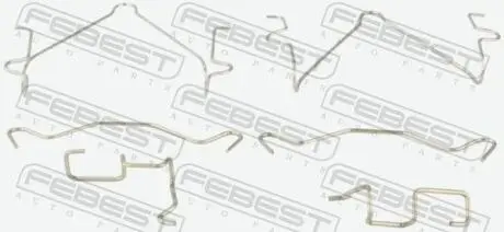 Монтажний комплект для дискових колодок FEBEST 0403K94WF