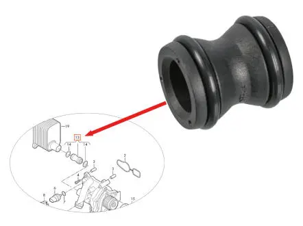 Соединительная трубка между помпой и теплообменником FEBI BILSTEIN 171951