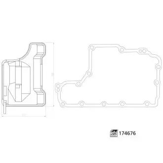 Фільтр гідравлічний КПП FEBI BILSTEIN 174676