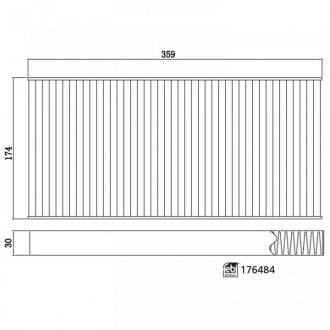 Фільтр салону вугільний VW ID3/ID4/ID5, AUDI Q4, SKODA Enyaq iV FEBI BILSTEIN 176484