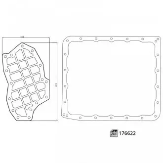 Фільтр + прокладка акп NISSAN NAVARA 2.5 Dci FEBI BILSTEIN 176622