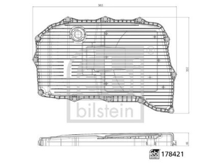 Фільтр АКПП Audi A4/A5/A8/Q5/Q7/VW Touareg 2.0 TDI/2.0 TFSI/3.0 TDI 15- FEBI BILSTEIN 178421