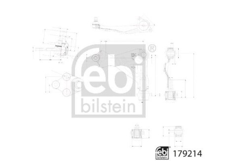 Важіль підвіски (передній/знизу) (R) MB Vito (W639) 03- FEBI BILSTEIN 179214