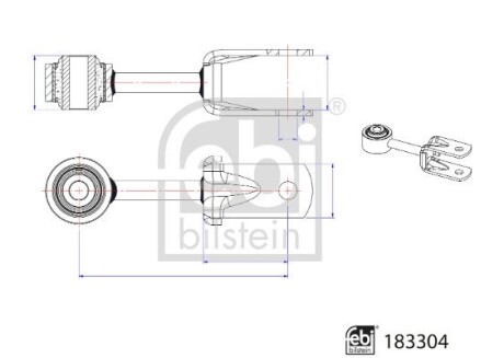 Стойка стабилизатора FEBI BILSTEIN 183304