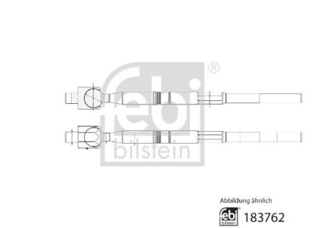 Тяга рульова Toyota Rav4 05-13 (L=244mm) FEBI BILSTEIN 183762