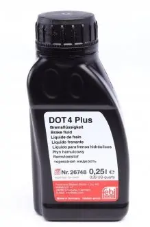 Жидкость тормозная DOT4 plus (0,25л) FEBI BILSTEIN 26748